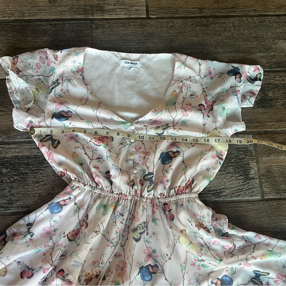 Steve Madden dress Butterflies and Dragonflies on a pale pink background S - Picture 5 of 9